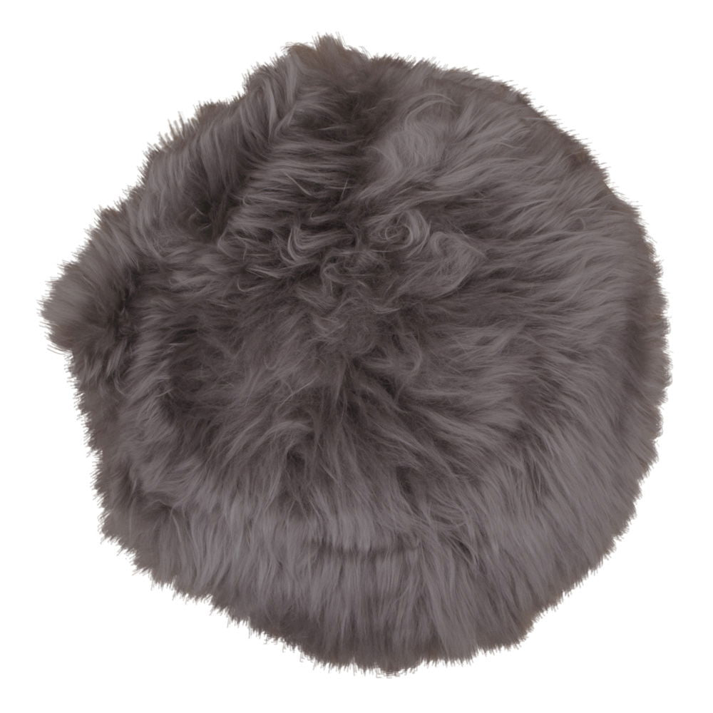 Lammfell-Sitzkissen – Ø35 cm, rund, echtes Lammfell
